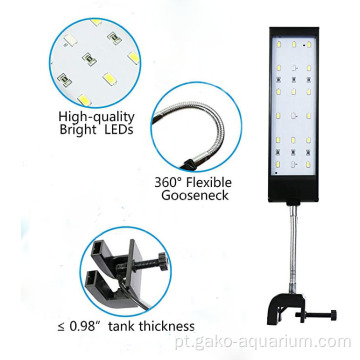 Pequena luz de braçadeira LED plantada para tanques de peixes